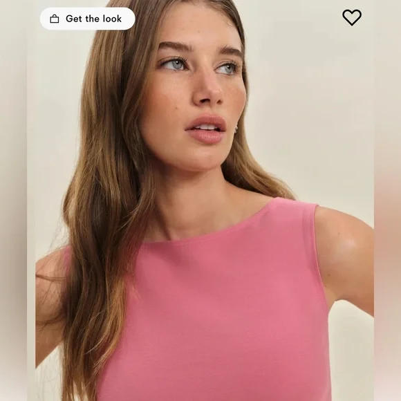Reformation Pink Dusk Sleeveless Top - Picture 2 of 6